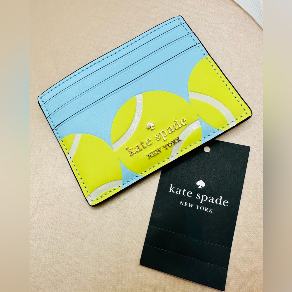 NEW! Kate Spade Grand Slam Tennis Small Slim Card Holder